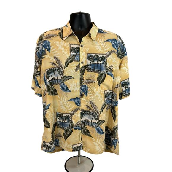 Campia Moda Men’s Hawaiian Button Down, L - Picture 1 of 5